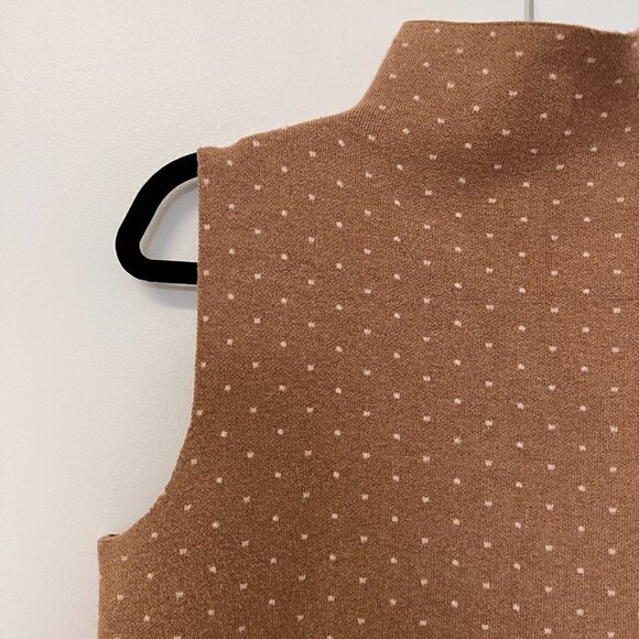 Nanette Leopre Sweater Vest Tunic Sleeveless Top Swiss Dot Sz M - Picture 4 of 12